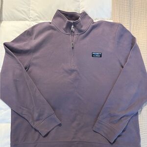 L.L. Bean Men's Lavender 1/4 Zip Sweater